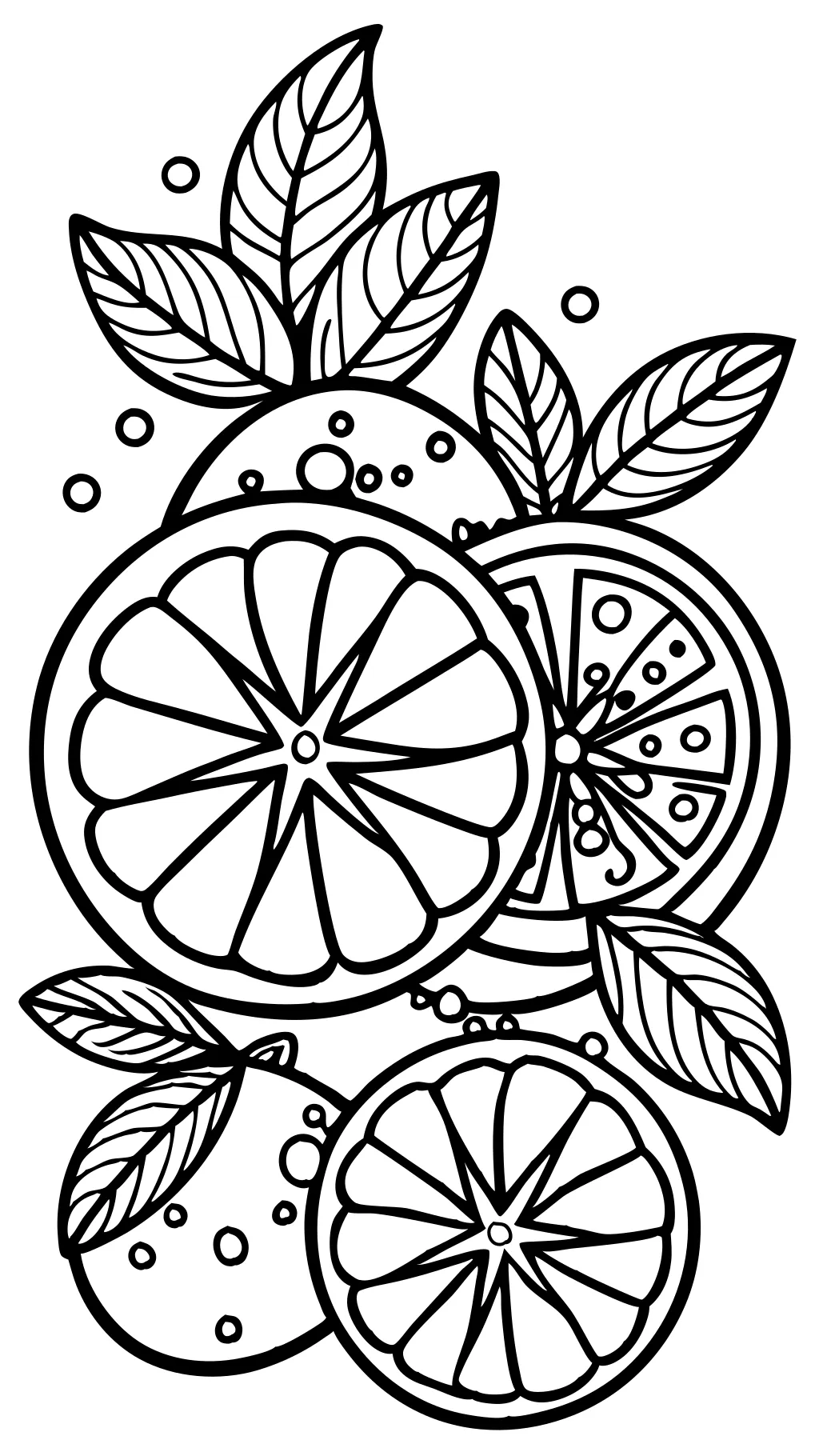 orange coloring pages